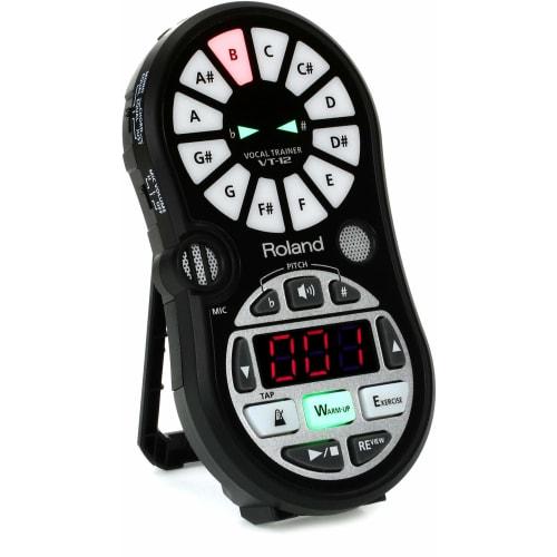 

Roland VT-12-BK Vocal Trainer, Vocal Practice, Tuner, and Metronome, Checks Vocal Pitch, and Includes a Variety of Practice Songs, Black