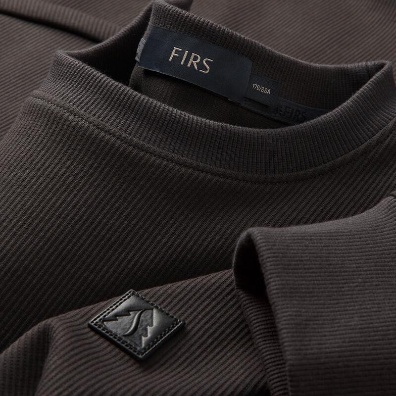 Shanshan Men's 7A Antibacterial Ribbed Round Neck Pullover Sweatshirt