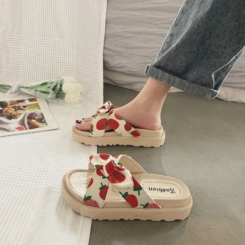 Sandals And Slippers Women 'S Summer Wear Tide  New Fashion Outing Sponge Cake Thick -Soled Beach Shoes Seaside