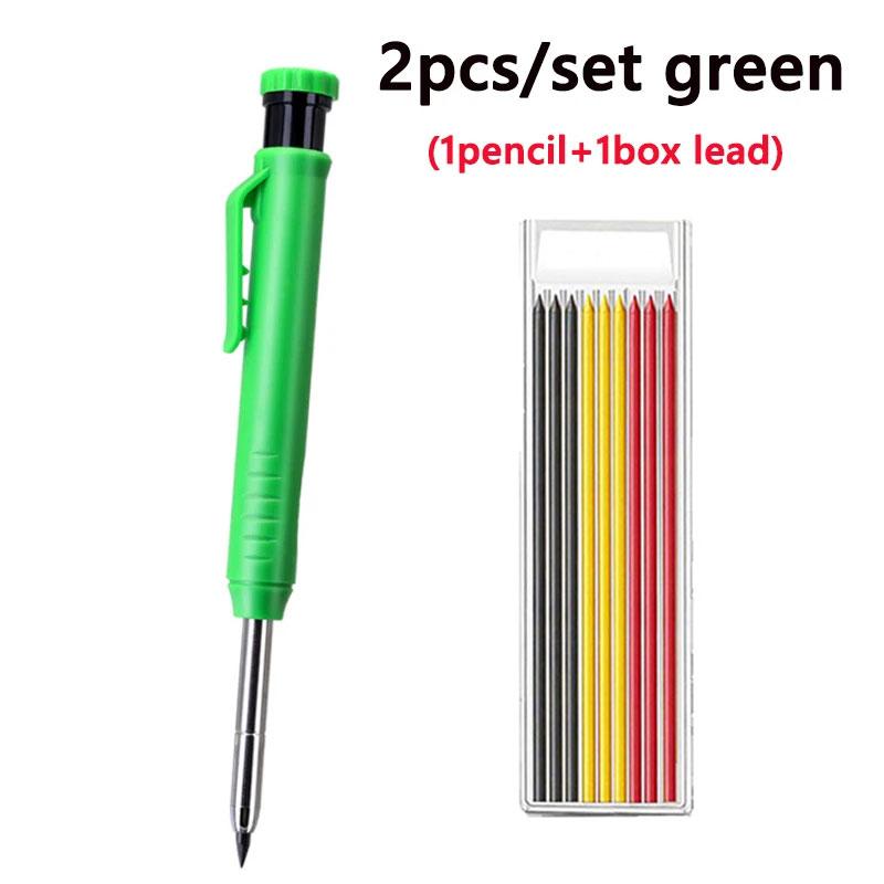

Механический карандаш плотника 2,8 мм с точилкой для деревообработки, строительства, карандаш плотника с длинным стержнем, канцелярские инструменты