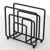 Iron Modern Metal Napkin Holder Large Capacity Vertical Freestanding Napkins Holder Square for Kitchen Dining Tables/Countertops