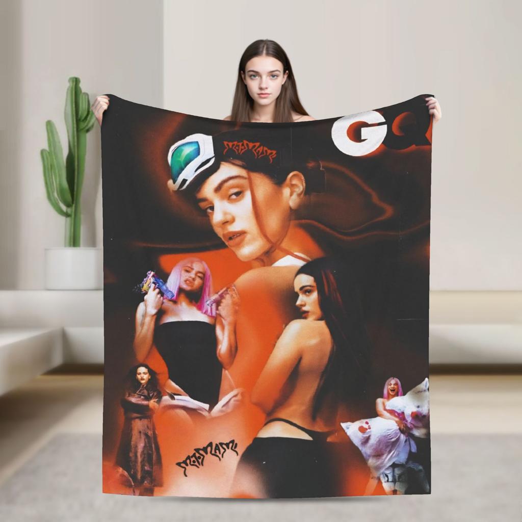 Rosalia Lux  Warm Soft Blanket  Picnic Plush Bedding Throws Fluffy Home Decor Flannel Bedspread Sofa Bed Cover