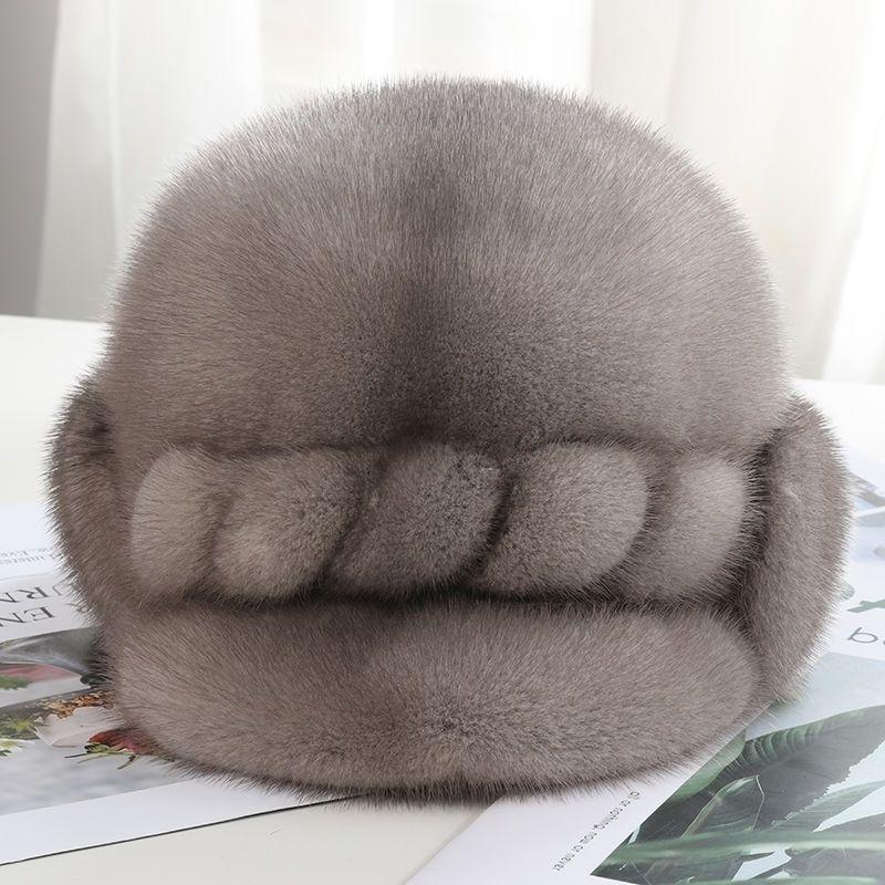 Women’s Hat Middle-aged and Elderly Hats Winter Autumn Winter Ear Protection Heattech High-end Hats