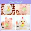 Cute Plush Pig And Chicken Dolls With Pp Cotton Filling For Girls' Birthday Gifts