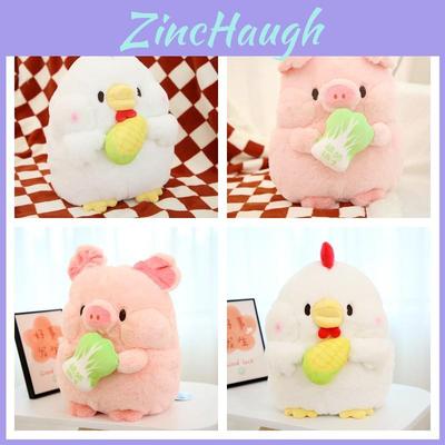 Cute Plush Pig And Chicken Dolls With Pp Cotton Filling For Girls' Birthday Gifts