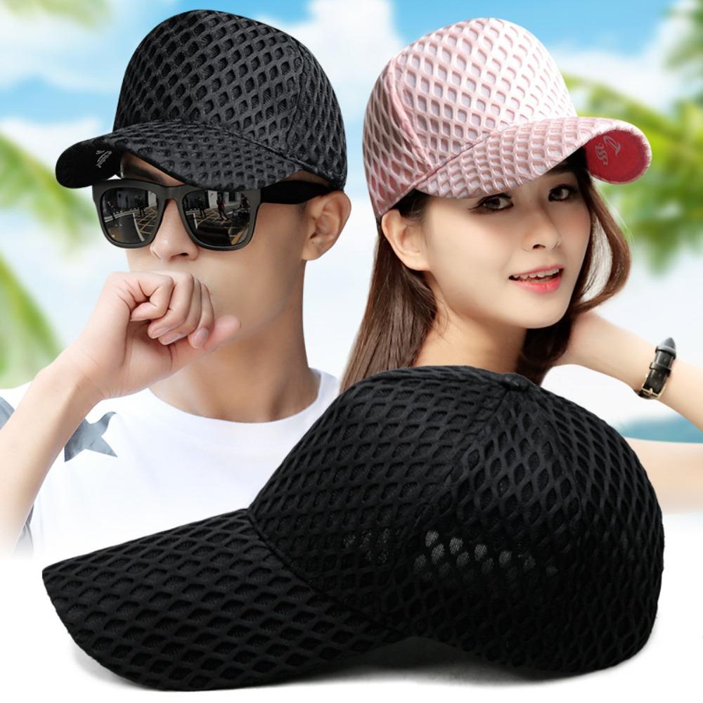 

Plus Size Baseball Caps Hollow Out Trucker Caps Quality Visor Hat Women