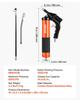Grease Gun, 6000 PSI High Pressure, Heavy Duty Pistol Grip Grease Gun Kit with 0.4 L Capacity, Includes 45.7 Cm Flex Hose, 1 Extension Rigid Pipe and