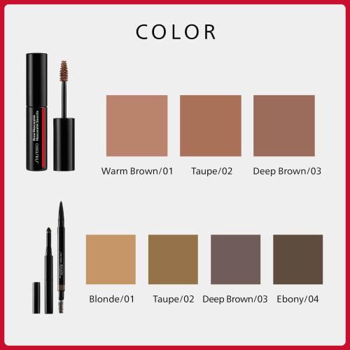 [Offiziell] SHISEIDO Makeup Augenbrauenstift-Trio (Nachfüllung) 03 Tiefbraun 0,06g | Augenbrauen | Stift (extrudierter Typ) | Augenbrauen Augen Make-up Augenbrauen Augenbrauen Mas