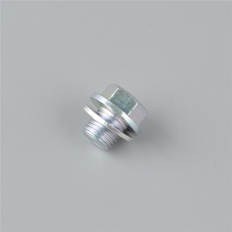 Oil Drain Plug with Seal/Gasket Locking Screw Oil Sump for Honda Odyssey Civic Fit SDL CRV