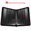 PAKESI Star Card Card File 9 Pockets 25 Inner Leaflets Holds 450 Pieces PU Card Sheet Collect Star Cards and Other Cards Star Card Collection File