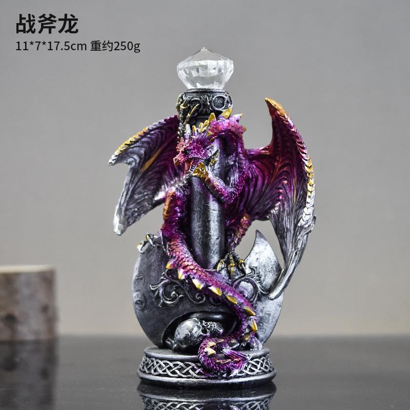 Cute Mythology Animal Statue Cerberus Dragon Griffin Ouroboros Dragon Eggs Resin Figurines Desktop Ornament Home Decorative