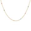 Women's Exquisite Rainbow Glaze Titanium Steel Necklace: Versatile French Light Luxury Clavicle Chain