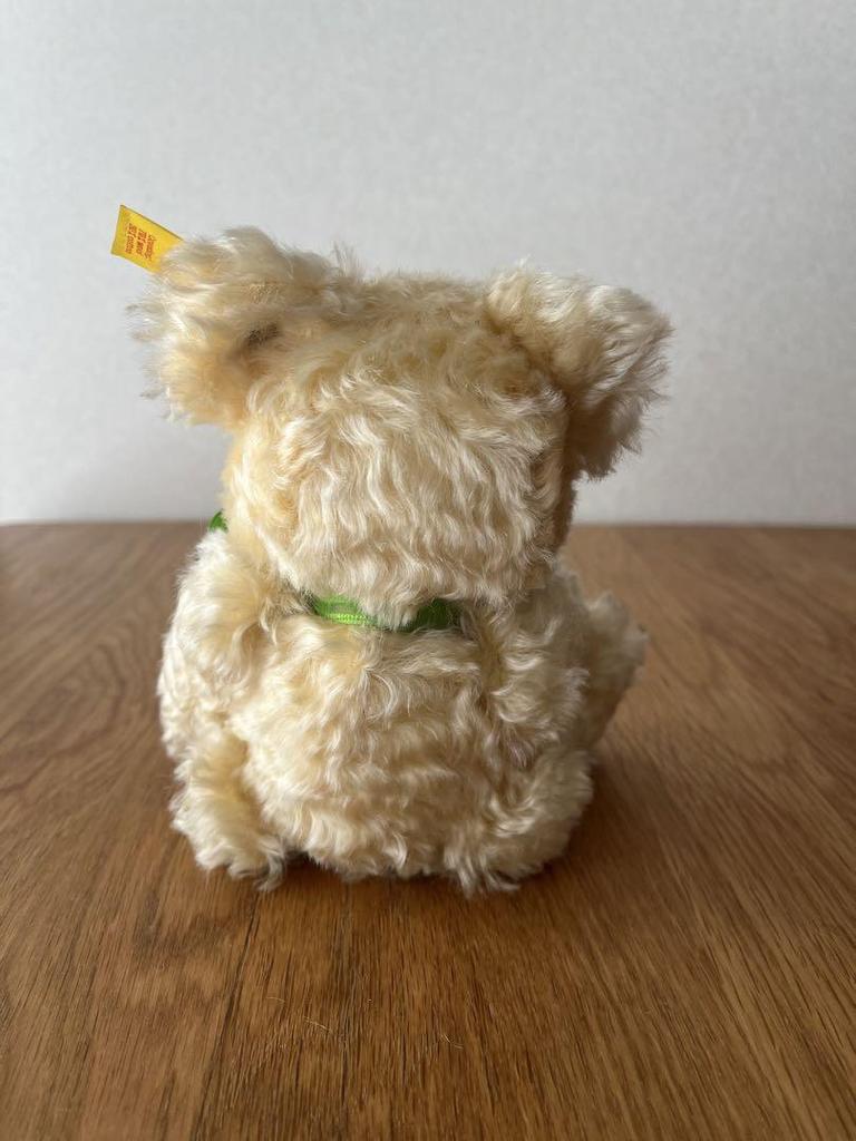 [USED] Steiff Good Luck Teddy Bear - Four-leaf Clover
