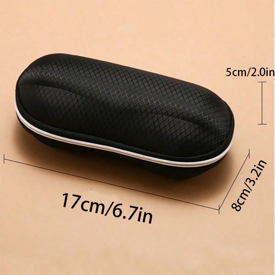 Eyeglasses Case, Protective Glasses Case Hard Zipper Shell Sport Sunglasses Box Eyeglasses Bag Portable Eyewear Case