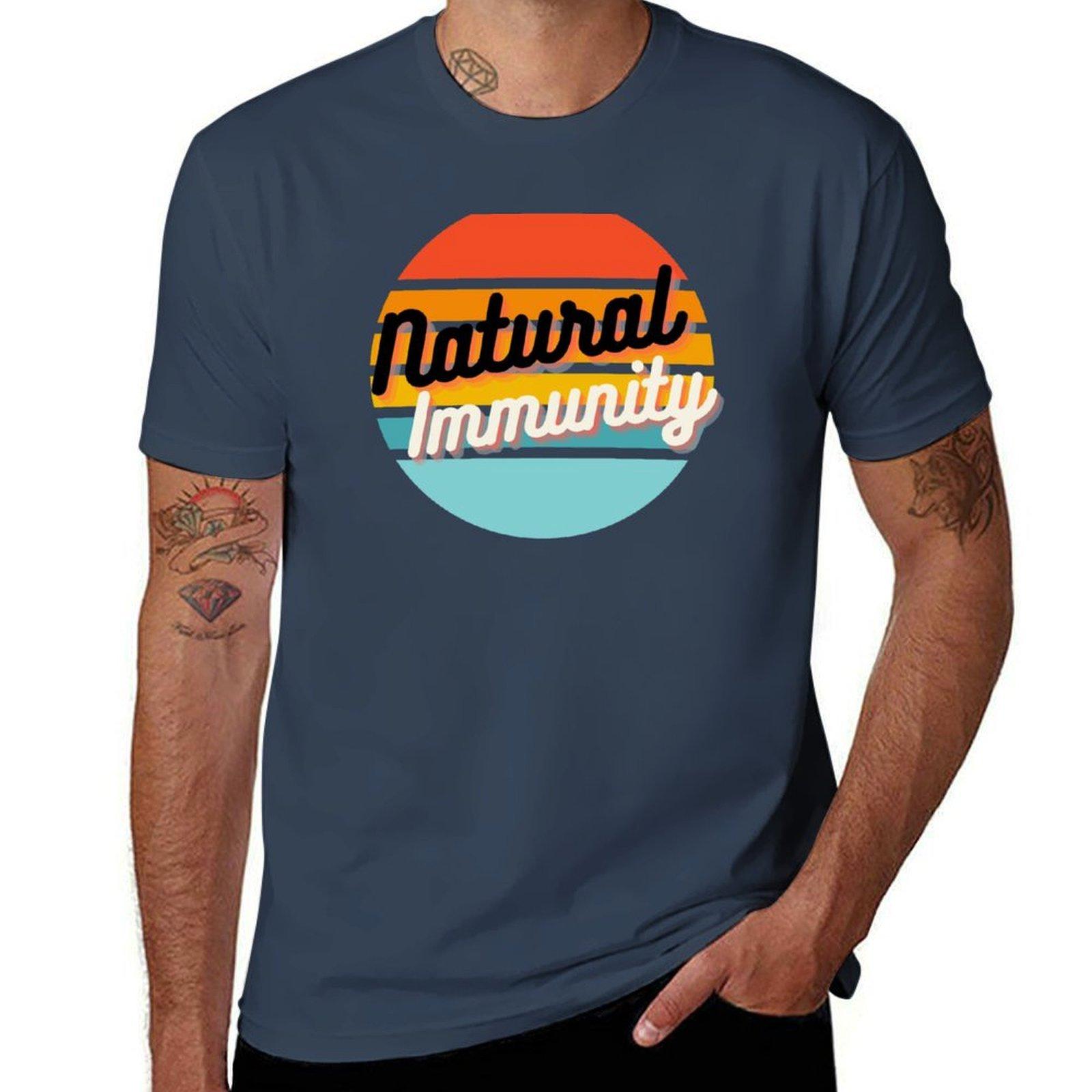 Retro Sunset Natural Immunity Tshirt Lightweight Casual Summer Tshirt S