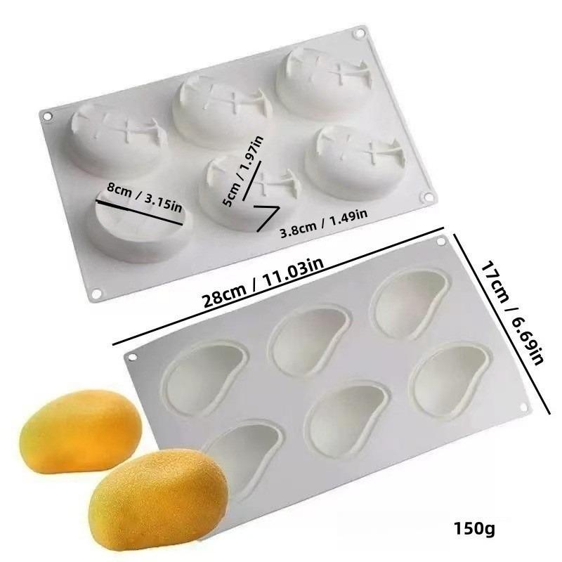 3D Raspberry Silicone Molds, 6 Cavity Fruit Molds Silicone, BPA Free