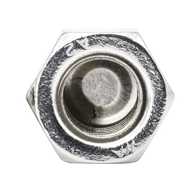 Hexagonal 201/304 Stainless Steel Cap Nut with Integrated Cover, Sizes: M3, M8, M18