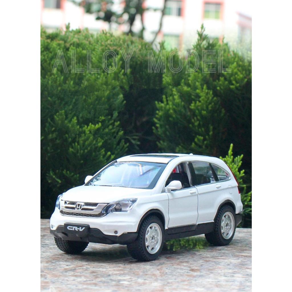 1/32 HONDA CRV SUV Alloy Car Model Diecast Metal Toy Vehicles Car Model Simulation Sound and Light Collection Childrens Toy Gift