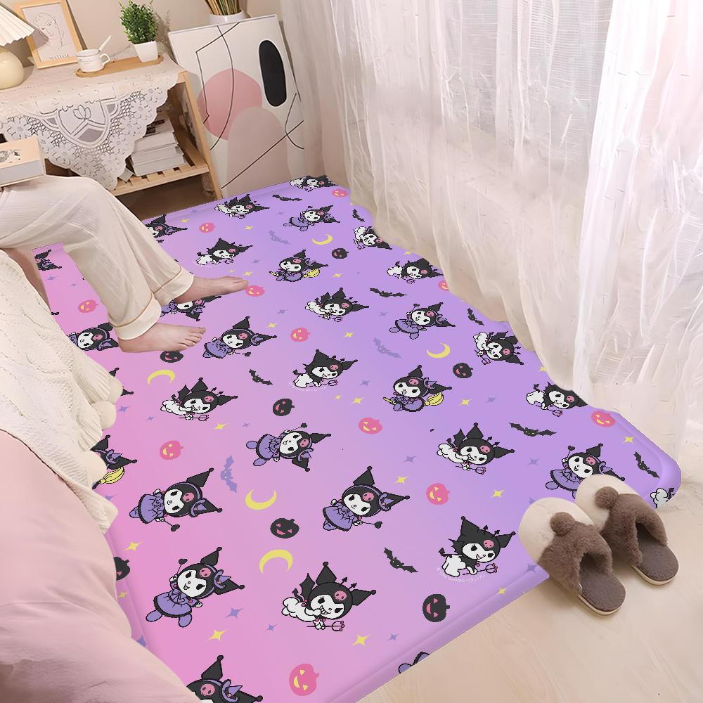 Cartoon K-KuromiS Fußmatte Nordischer Stil Schlafzimmer Wohnzimmer Fußmatte Zuhause Balkon Rutschfest Alfombra