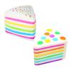 Colorful Dot Cake Squeeze Toy Stress Relief Simulated Cake Pinch Toy Focus Aid Anti-anxiety Fidget Cake Hand Relaxation Toy