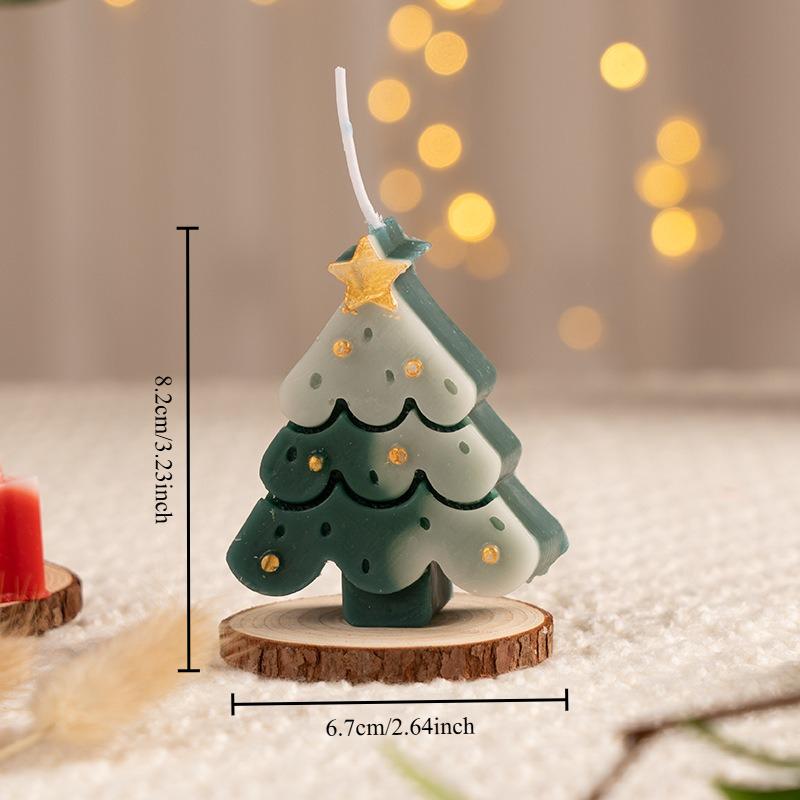 Christmas Creative Handmade Fragrance Candles Hand In Hand Gift Christmas Tree Deer Shaped Aromatherapy Candles