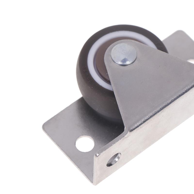 1/4Pcs Silent Rubber Casters, Drawer Wheels, For Furniture Kitchen Cabinet Table ,Of Side Installation Low Profile Replace Wheel