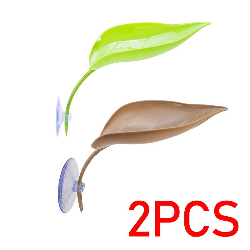 Reptile Basking Area Resting Terrace Frog Habitat Leaf Suction Cup Tank Accessories Simulated Leaves for Geckos SYXZS01