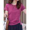 2025 summer new Korean version short-sleeved T-shirt women's design top