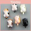 Niedliches Cartoon Schlafendes Dickes Katze Mini Modell Ornamente Set Dekoration Zubehör Für Küchenorganisator Und Geschenk