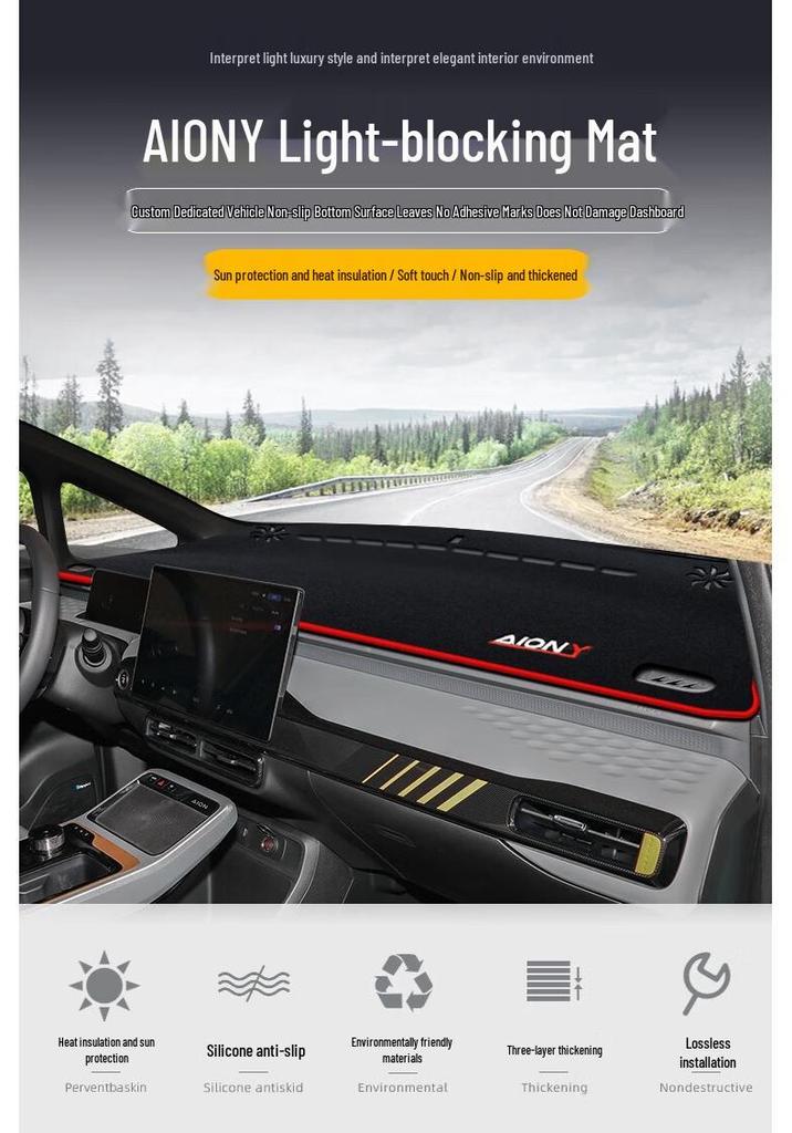20-24 GAC AION Y Dashboard Sunshade Mat Center Console Protection