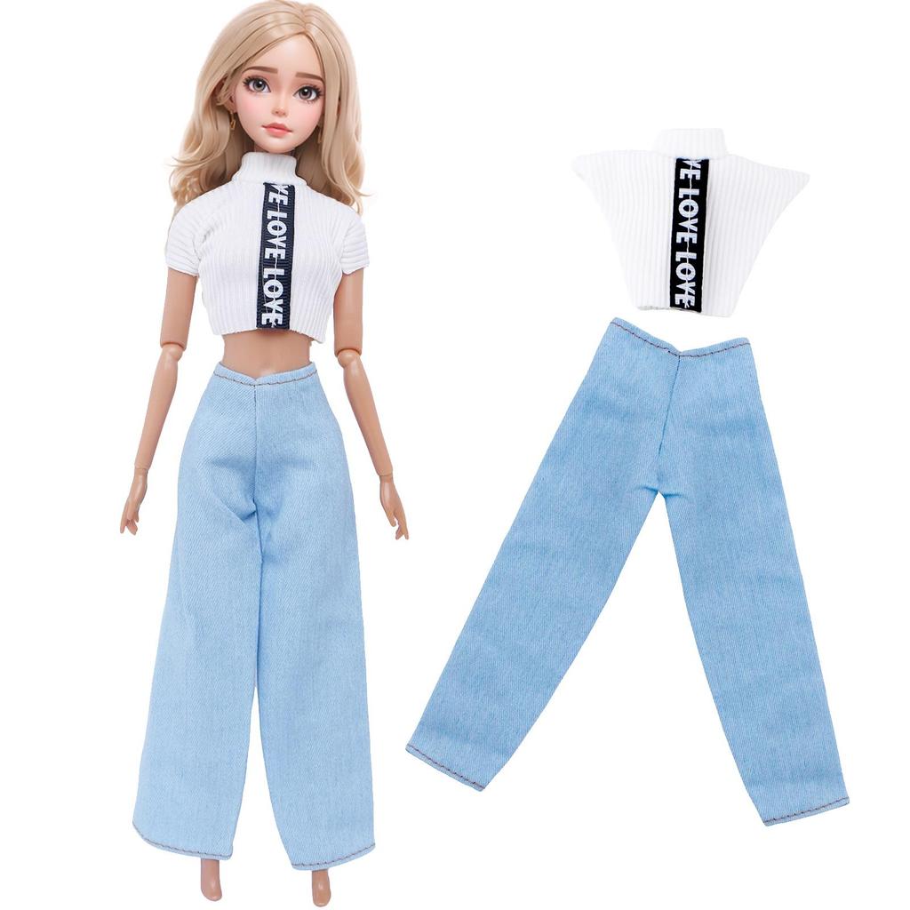 Doll Clothes for 30cm Girl Doll Lot Styles Dress Shorts Shirts Cute Outfits for 1/6 11.5 Inch Doll Girl Toy Kids Gift Accessories