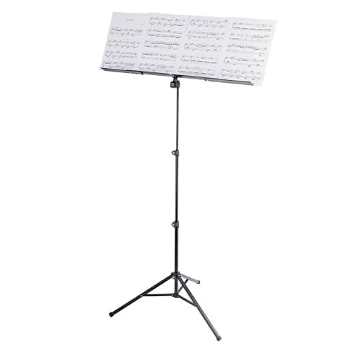 K&M Folding Music Stand "Robby Plus" Wide [10062] Color: Black