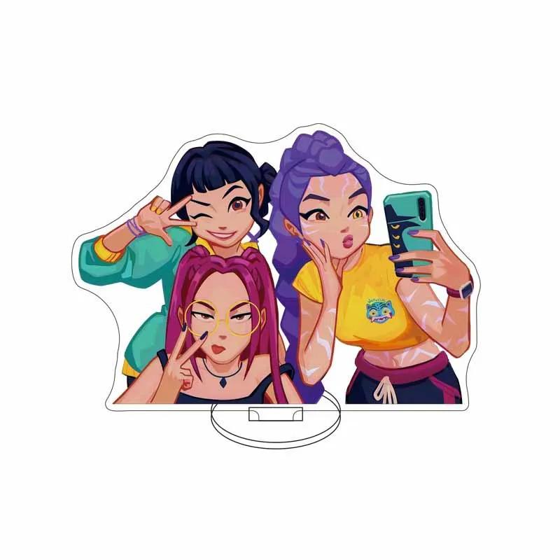 KPOP DÄMONENJÄGER Anime Acryl Aufsteller Modellplatte Dekoration Originalität Schreibtisch Figur Display Fans Geschenk Cartoon Prime Produkte