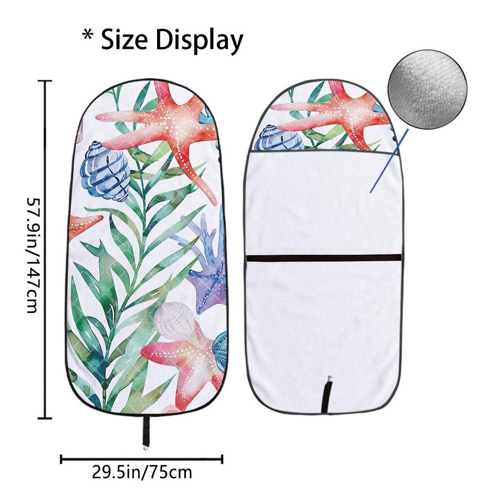 Car Seat Towel Cover - Front Seat Protection for Gym & Exercise, All-Season Universal Fit