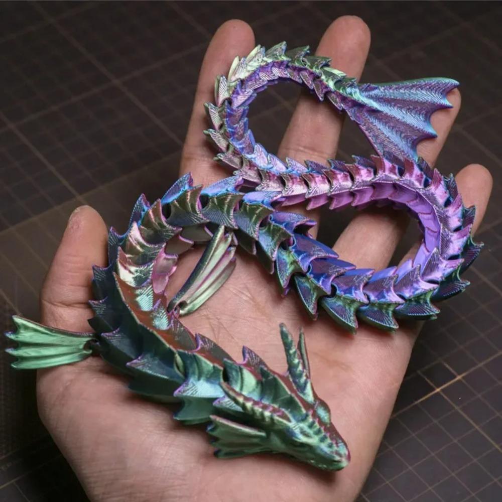 New 3d Print 45cm Sea Dragon Model Mythical Dragon Desktop Decorations Multi-articulated Activity Models Home Decorations