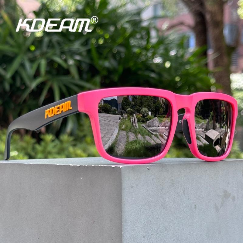 Nuovi Occhiali da Sole Polarizzati KDEAM da Uomo Quadrati per Esterno Occhiali da Sole da Donna Occhiali da Pesca Lente con Rivestimento Riflettente UV400 Ultimo Stile