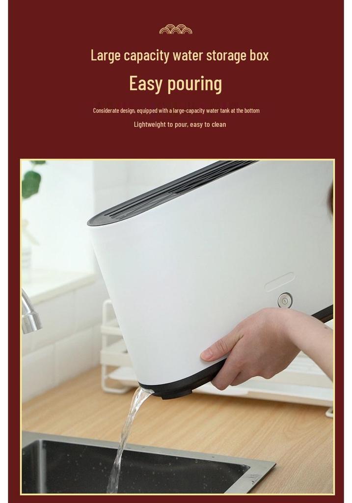 Purple Light Knife & Kitchen Tool Sterilizer Rack with Drying & Disinfection