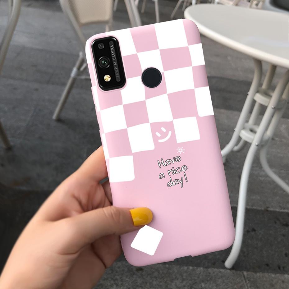 For Honor 9X Lite JSN-L21 Phone Case Honor 9X STK-LX1 Lovely Printing Macaroon Silicone Soft Cases Cover For Honor9X 9 X Lite