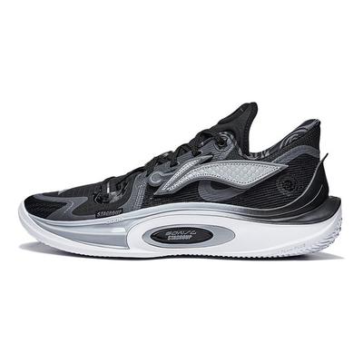 Li Ning Sta X Sonic 11 Giorno della Terra Scarpe da Basket Basse Sneakers da Uomo Nero Grigio ABAT021-13