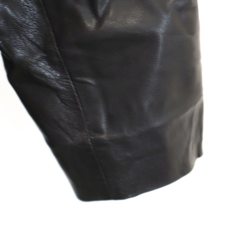 BURBERRY Leather coat Black series Men's Used
