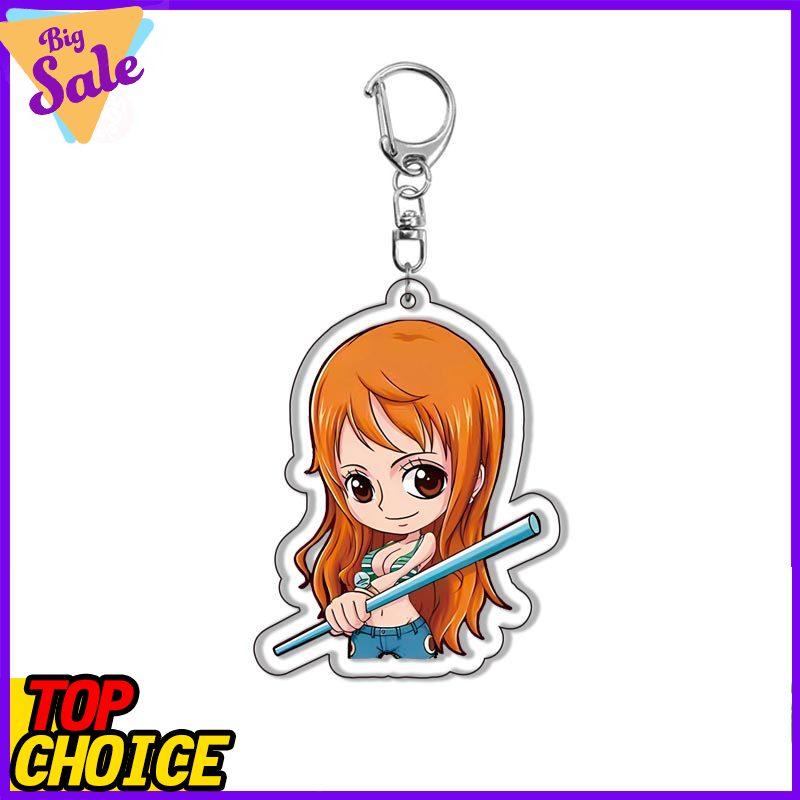 Roronoa Luffy Zoro Keychain Acrylic Anime Keychain Pendant Anime Merchandise Cosplay Accessories Gift For Fans