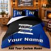 BIRMINGHAM CITY Football Pattern Bedding 3Pcs Set Custom Name, Bed Sheet And Pillowcases For Home Bedroom