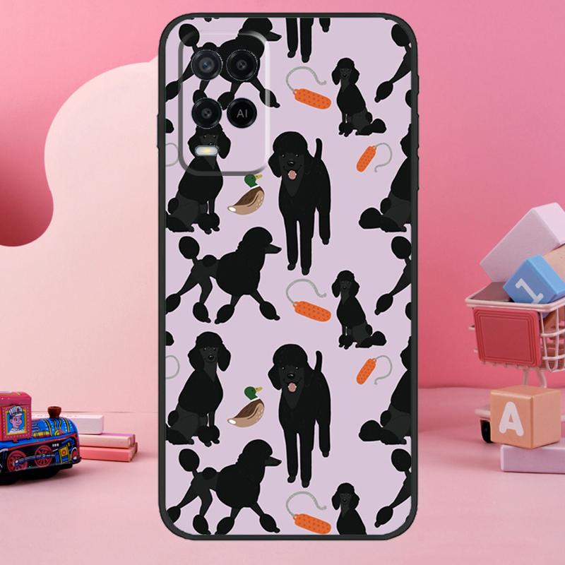 Poodle Dog Cartoon Case For Oppo A98 A78 A18 A38 A58 A60 A80 A40 A77 A57 A17 A74 A54 A94 A96 A76 A16 A15 A5 Pro