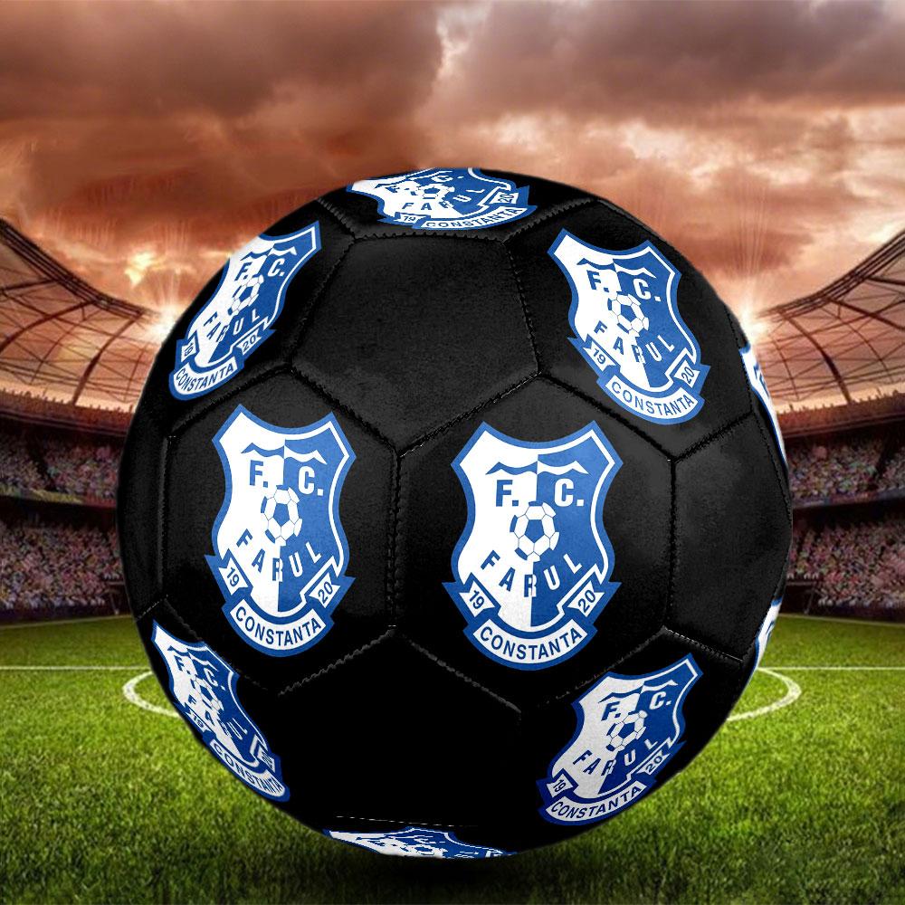 Farul FC Size 5 Soccer Ball, Machine-Stitched PVC, Durable & High Bounce, All Ages Fit, fan merchandise, matches & outdoor use.