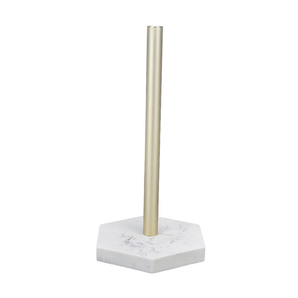 Simulation Marble Paper Towel Rack Towel Roll Holder  Kitchen Bathroom Living Room