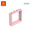 54Pcs/lot 60594 Window Frame 1x4x3 Constructing Bricks Moc Accessories Fits with Construction Bricks DIY Youngsters Play kits