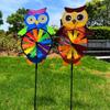 Colorful 3D Animal Belly Spinning Windmill Rainbow Oxford Cloth Windmill  Home Garden Decoration