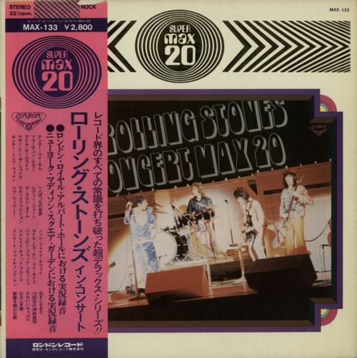 LP Record ROLLING STONES - In Concert Max 20 MAX133 LONDON 1975 Japan Rock Used