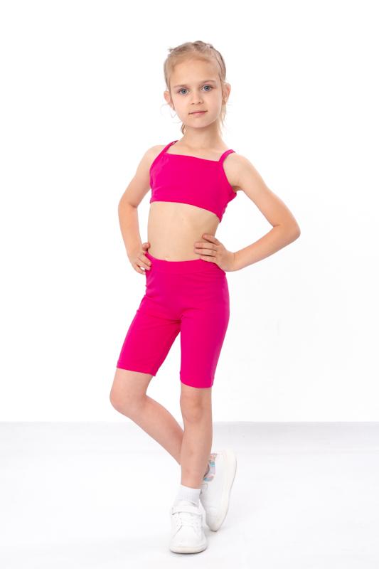Dívčí letní set (Top + Biker šortky) – Pružná a lehká tkanina, Aktivní střih Léto 6474-036 HC