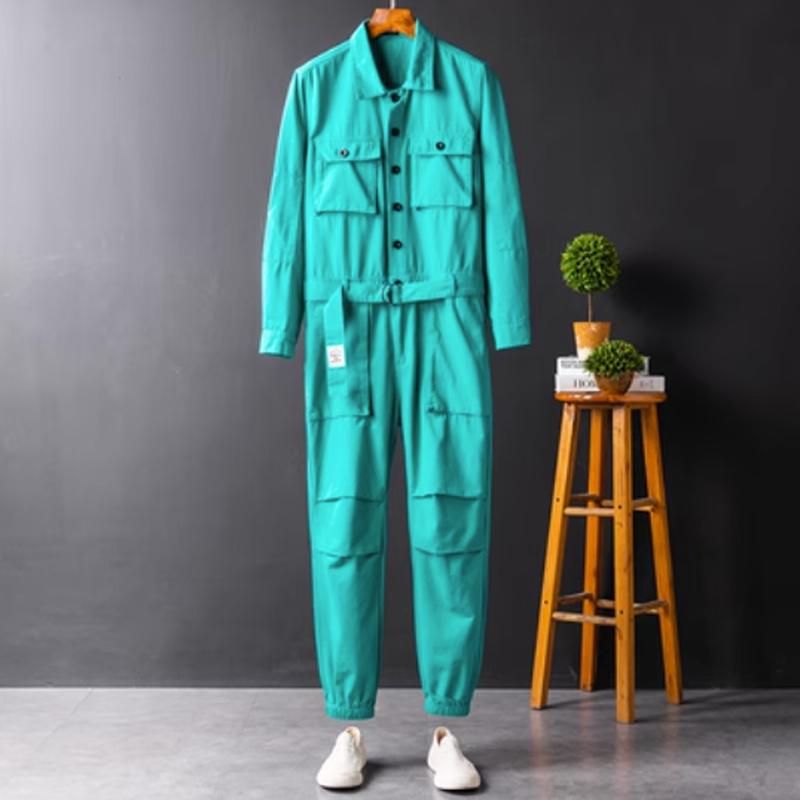 Men's jumpsuits Men's Show Costumes Large Size Overalls
